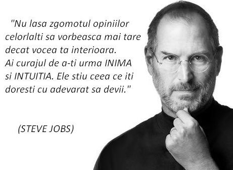 picatura de zen - mesaj Steve Jobs
